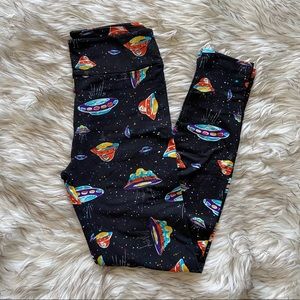 LuLaRoe OS Spaceship Print Leggings